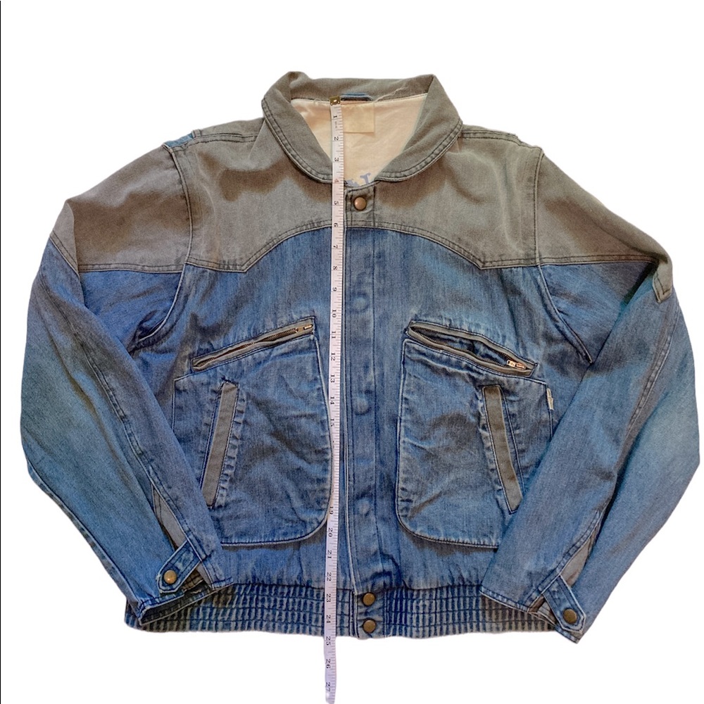 Guess style Vintage Western Denim Trucker Jacket